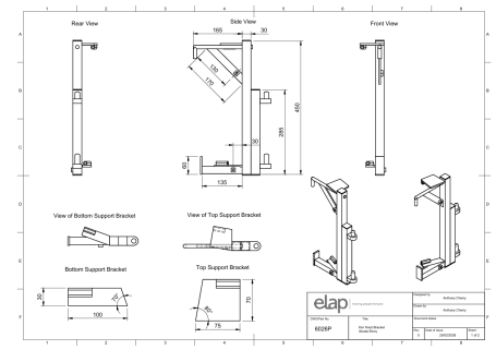 Person Hoist Bracket 'Build To' Drawing