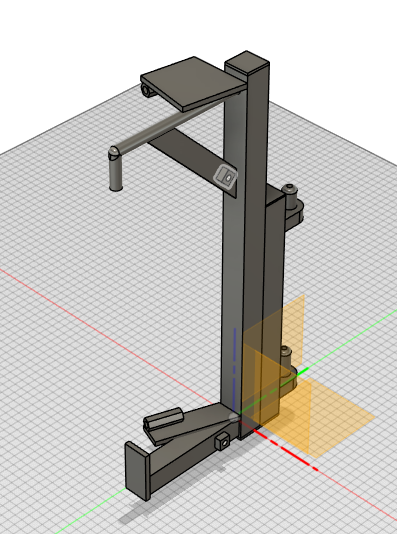 Person Hoist Bracket 3D Sketch